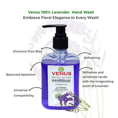 Venus Bracing Lavender Hand Wash - Gentle and Moisturizing, 250ml