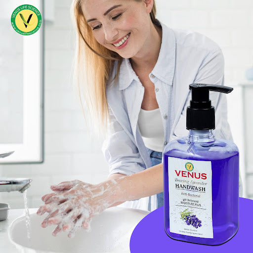 Venus Bracing Lavender Hand Wash - Gentle and Moisturizing, 250ml