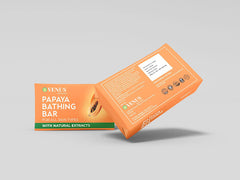 VENUS Papaya Bathing Bar - Handcrafted Soap with Natural Extracts - 100g