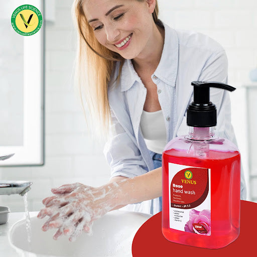 Venus Silver Rose Hand Wash - Gentle Cleansing and Moisturizing, 250ml